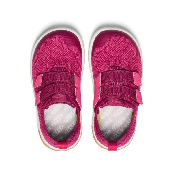 Little Kids' KNX Knit Double Strap  |  Beaujolais/Raspberry - Image 4