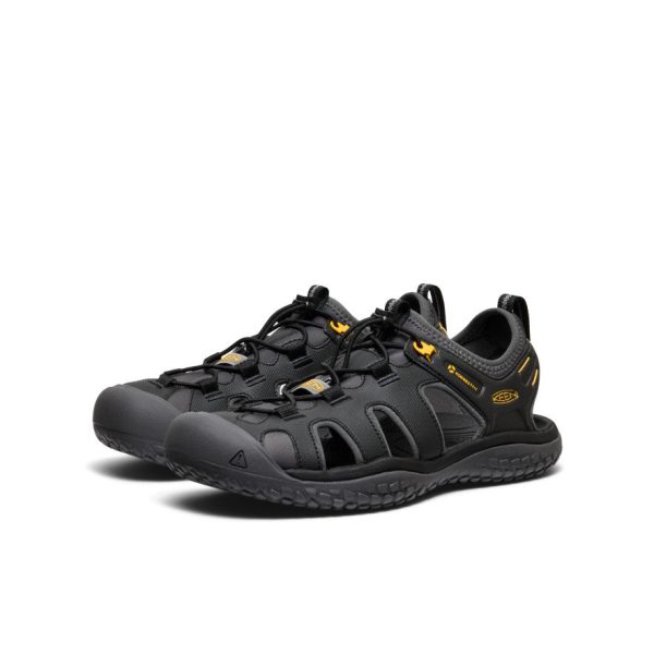 Men's SOLR Sandal  |  Black/Gold - Image 2