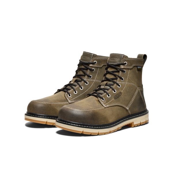 Women's San Jose 6 Waterproof 90?? Heel Boot (Aluminum Toe)  |  Steel Grey/Gum - Image 2