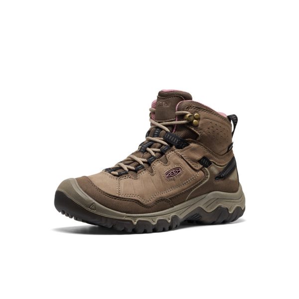 Women's Targhee IV Waterproof Hiking Boot  |  Brindle/Nostalgia Rose - Image 3