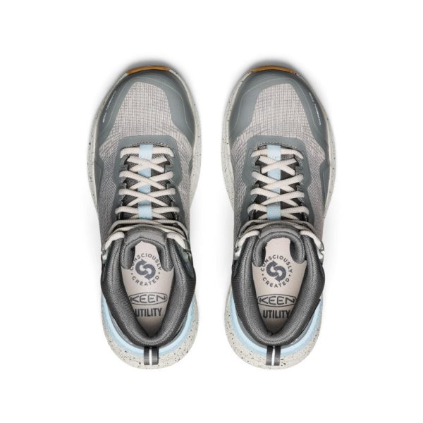 Women's Synchro Waterproof Work Boot (Carbon Toe)  |  Steel Grey/Gum - Image 4