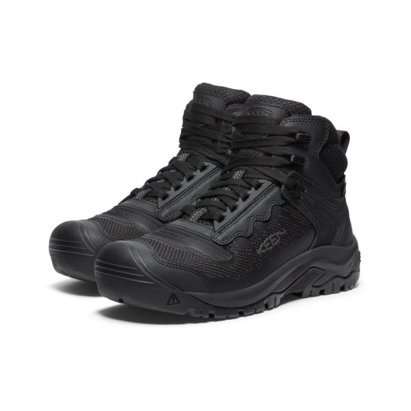 Men's Reno Waterproof Mid (Soft Toe)  |  Black/Black - Image 2