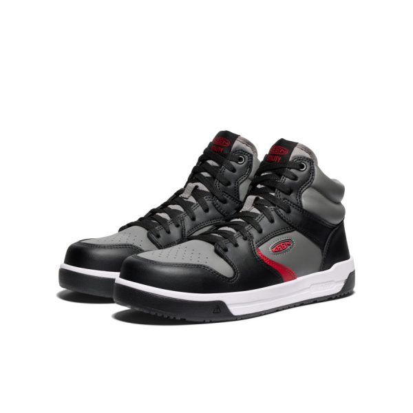 Men's Overton Mid Work Shoe (Carbon Toe)  |  Steel Grey/Black - Image 2