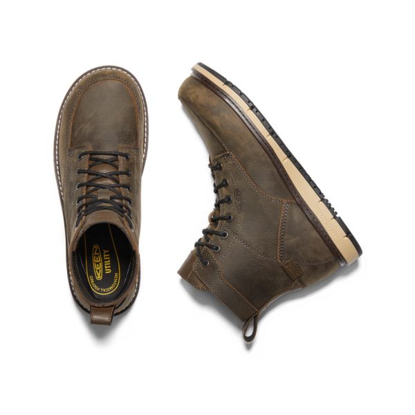 Men's San Jose 6 Waterproof Boot (Aluminum Toe)  |  Cascade Brown/Black - Image 4