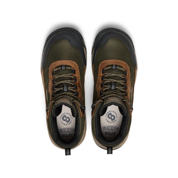 Men's Skokie Waterproof Work Boot (Soft Toe)  |  Forest Night/Black - Image 4