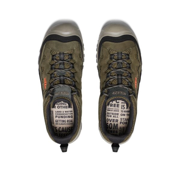 Men's Targhee IV Vented Hiking Shoe  |  Dark Olive/Gold Flame - Image 4
