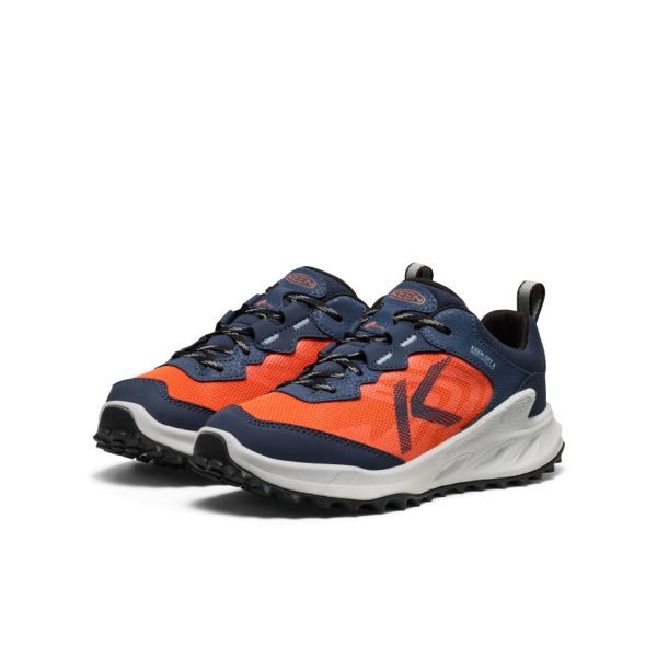 Big Kids' Zionic Waterproof Shoe  |  Naval Academy/Scarlet Ibis - Image 2