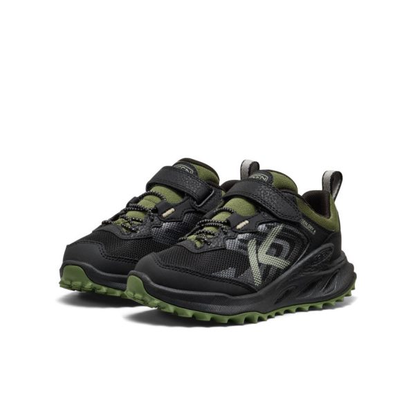 Little Kids' Zionic Waterproof Shoe  |  Black/Bronze Green - Image 2