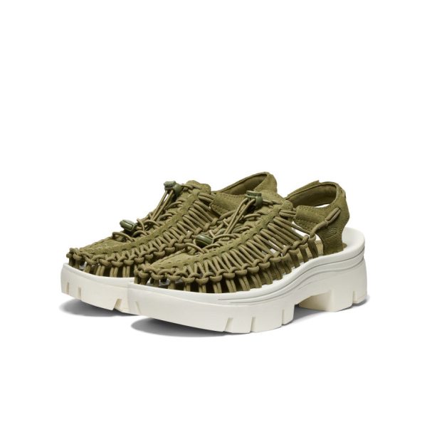 All Gender UNEEK PLT Sneaker  |  Martini Olive/Star White - Image 2