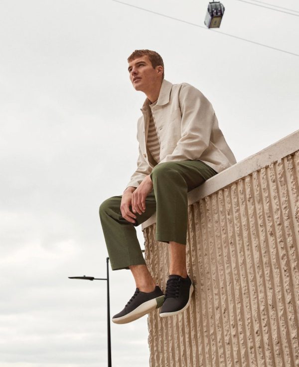 Men's KNX Leather Sneaker  |  Star White/Star White - Image 9