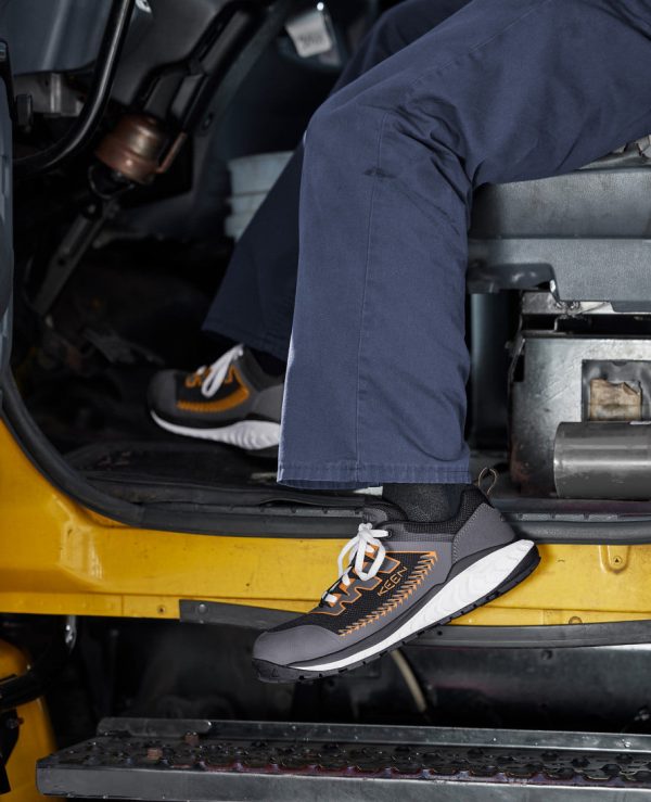 Men's Arvada Work Sneaker (Carbon Toe)  |  Black/Curry - Image 9