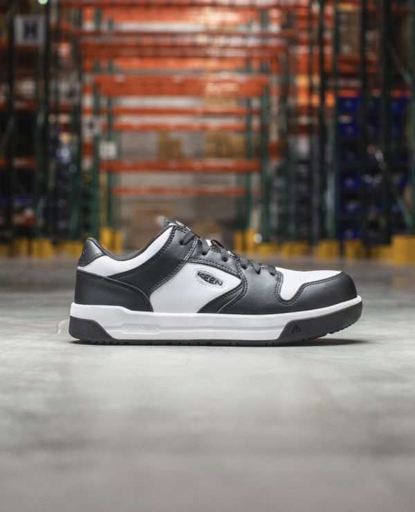 Men's Overton Work Shoe (Carbon Toe)  |  Star White/Black - Image 10