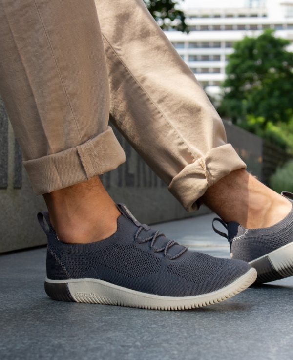 Men's KNX Knit Sneaker  |  Black/Magnet - Image 8