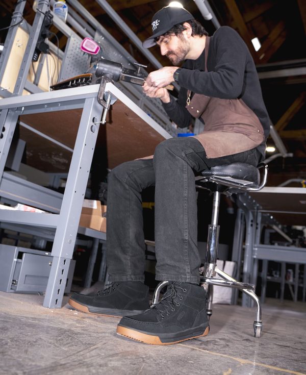 Men's Gibson Boot (Soft Toe)  |  Black/Gum - Image 8