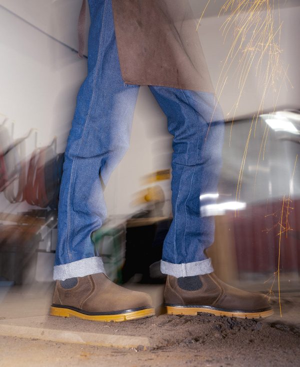 Men's San Jose Chelsea 90?? Heel Boot (Aluminum Toe)  |  Cascade Brown/Gum - Image 8