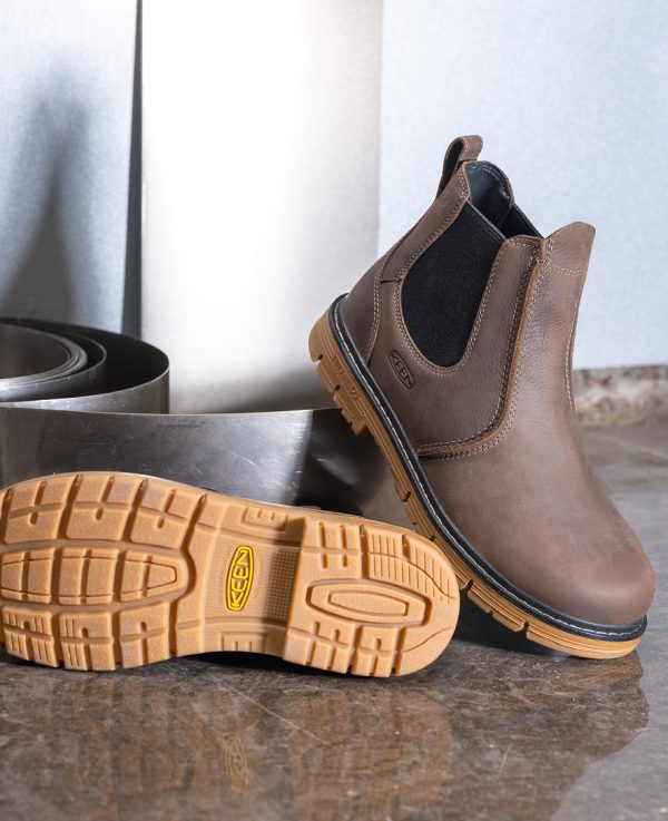 Men's San Jose Chelsea 90?? Heel Boot (Aluminum Toe)  |  Cascade Brown/Gum - Image 9