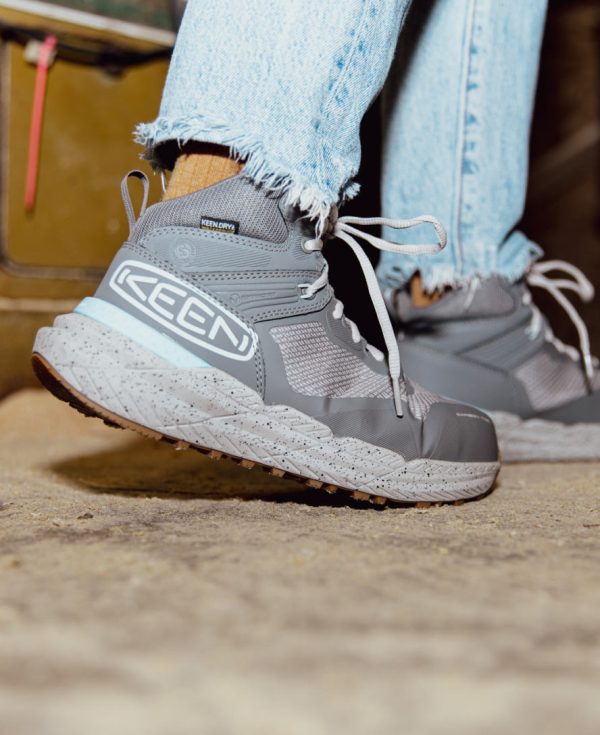 Women's Synchro Waterproof Work Boot (Carbon Toe)  |  Steel Grey/Gum - Image 9