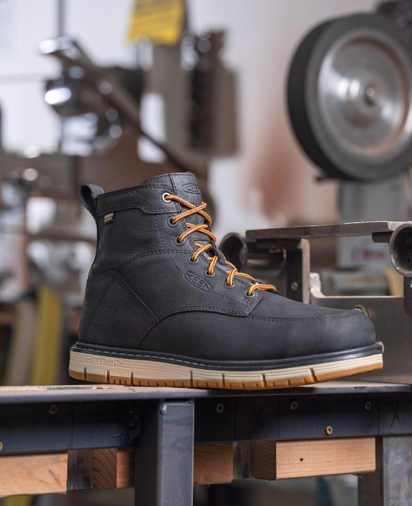 Men's San Jose 6 Waterproof Boot (Aluminum Toe)  |  Black/Gum - Image 9