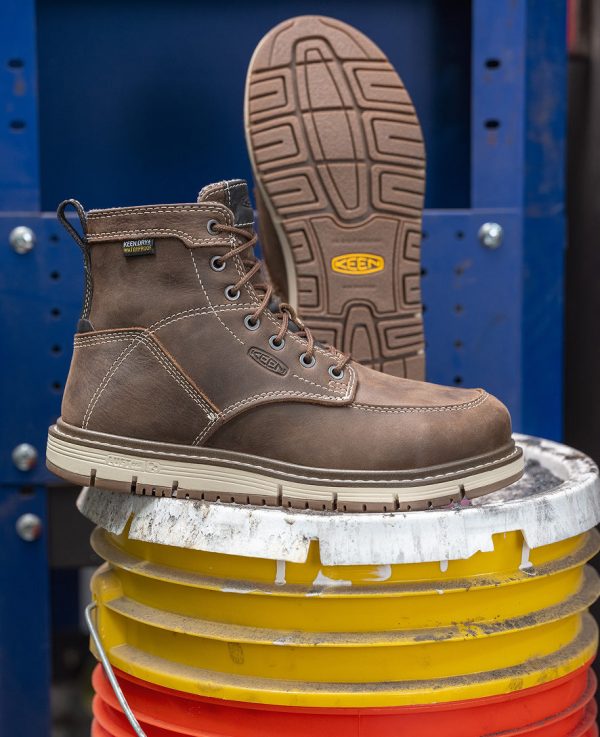 Women's San Jose 6 Waterproof Boot (Aluminum Toe)  |  Cascade Brown/Gum - Image 9