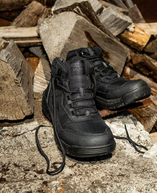 Men's Skokie Waterproof Work Boot (Soft Toe)  |  Black/Black - Image 9