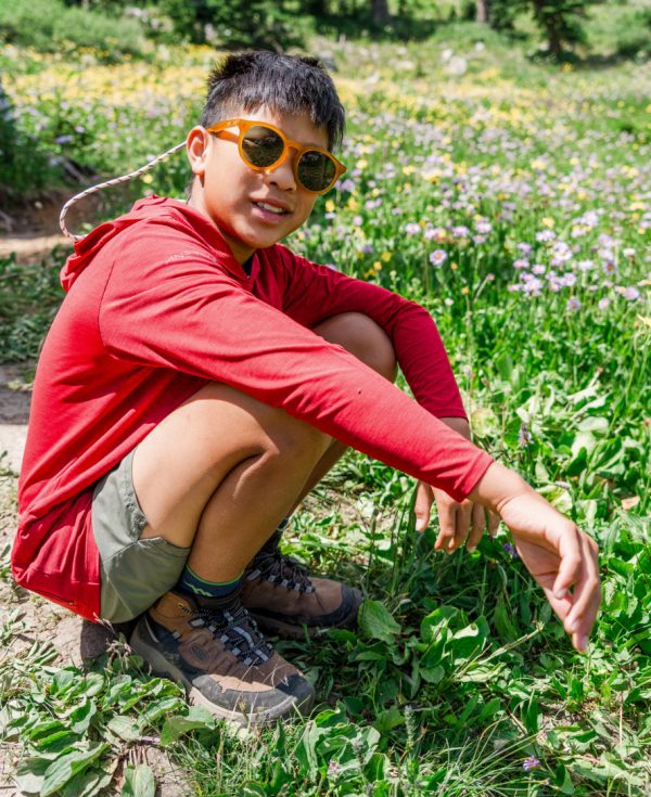 Little Kids' Targhee IV Waterproof Hiking Boot  |  Bison/Brindle - Image 8