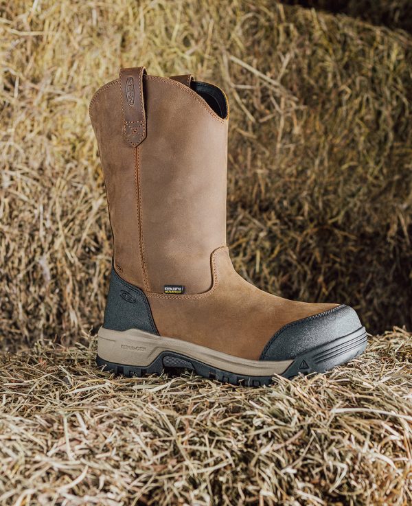 Women's Evanston Pull-On Waterproof Boot (Carbon Toe)  |  Bison/Black - Image 9