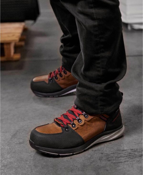 Men's Red Hook Waterproof Boot (Carbon Toe)  |  Tobacco/Black - Image 7