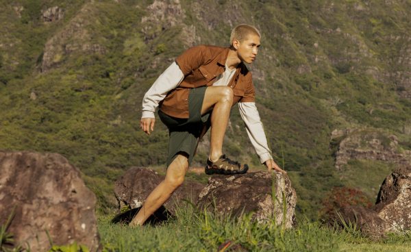 Men's Hyperport Fisherman Leather Sandal  |  Dark Olive/Black - Image 7