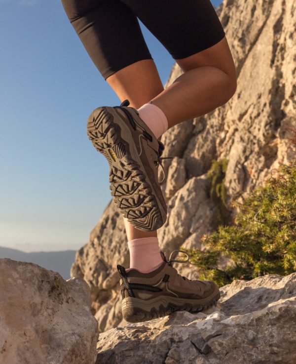 Women's Targhee IV Waterproof Hiking Shoe  |  Brindle/Nostalgia Rose - Image 8