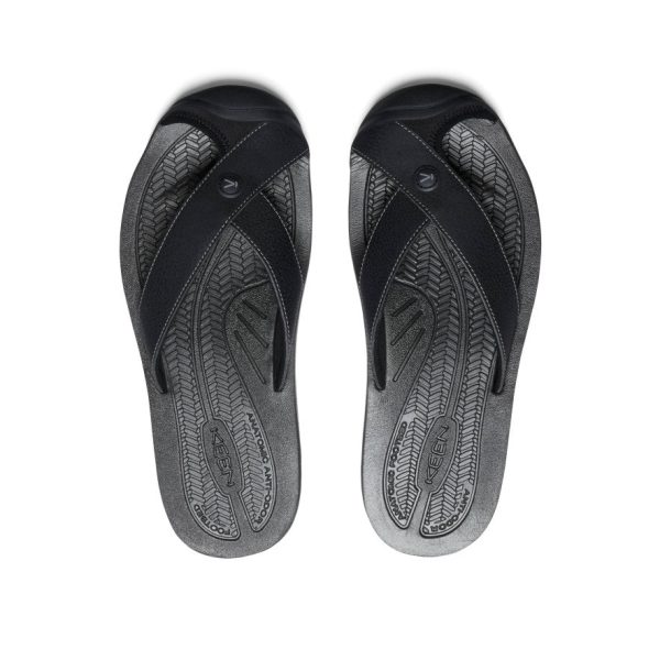 Men's Barbados Flip-Flop  |  Black/Steel Grey - Image 4