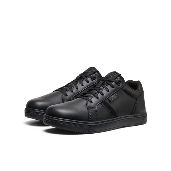 Men's Kenton WTX Work Shoe (Soft Toe)  |  Black/Black - Image 2