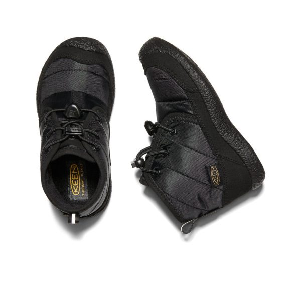 Little Kids' Howser II Waterproof Chukka  |  Black/Black - Image 4