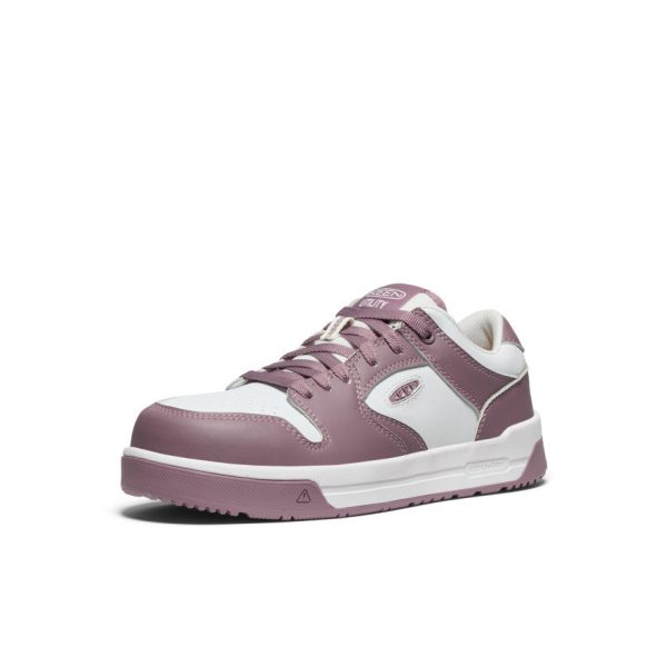 Women's Overton Work Shoe (Carbon Toe)  |  Toadstool/Star White - Image 3