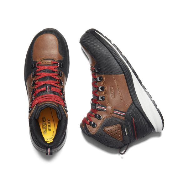 Men's Red Hook Waterproof Boot (Carbon Toe)  |  Tobacco/Black - Image 4