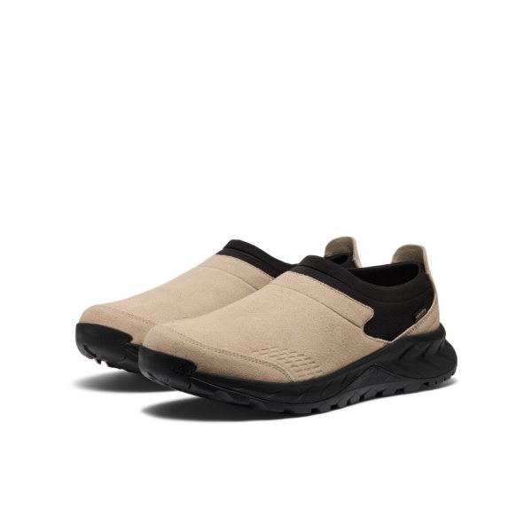 Men's TTS Moc Waterproof Sneaker  |  Safari/Black - Image 2