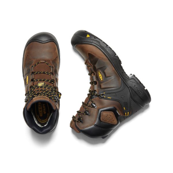 Men's Dover 8 Insulated Waterproof Boot (Carbon Toe)  |  Dark Earth/Black - Image 4
