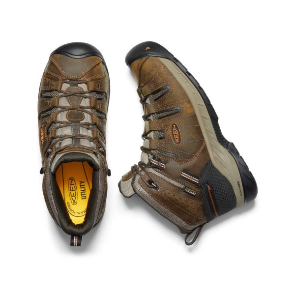Men's Flint II Waterproof Mid (Soft Toe)  |  Black Olive/Brindle - Image 4