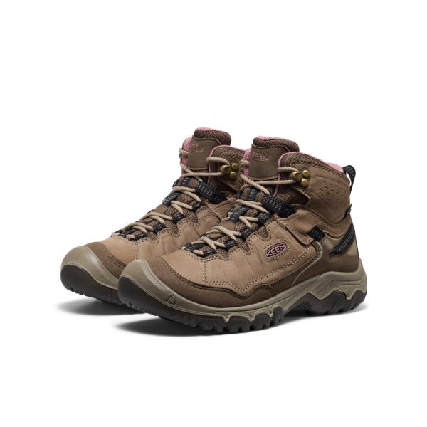 Women's Targhee IV Waterproof Hiking Boot  |  Brindle/Nostalgia Rose - Image 2