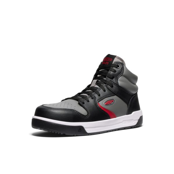 Men's Overton Mid Work Shoe (Carbon Toe)  |  Steel Grey/Black - Image 3
