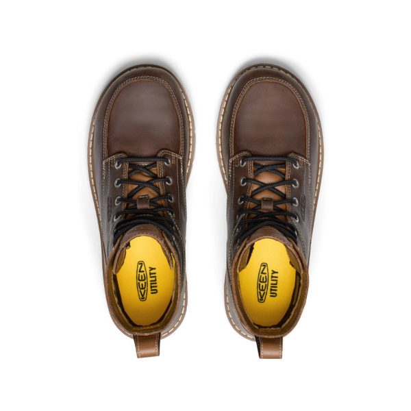 Men's San Jose 6 Waterproof 90° Heel Boot (Aluminum Toe)  |  Bison/Black - Image 4