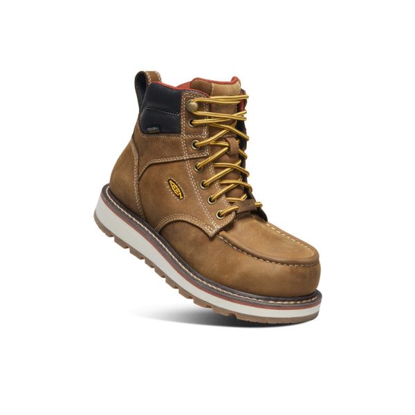 Women's Cincinnati 6 Waterproof Boot (Carbon Toe)  |  Belgian/Sandshell - Image 3