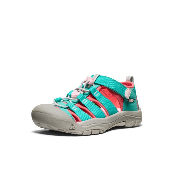 Big Kids' Newport H2  |  Bright Aqua/Giggle Pink - Image 3