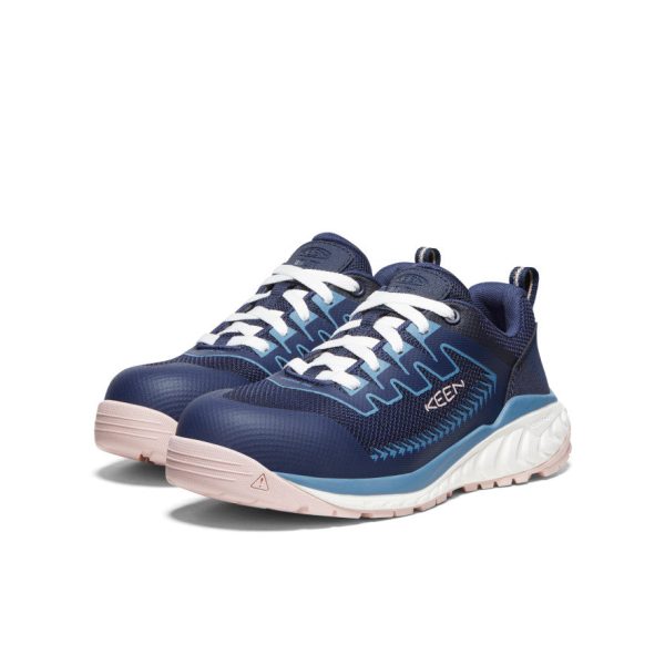Women's Arvada Work Sneaker (Carbon Toe)  |  Naval Academy/Peach Whip - Image 2