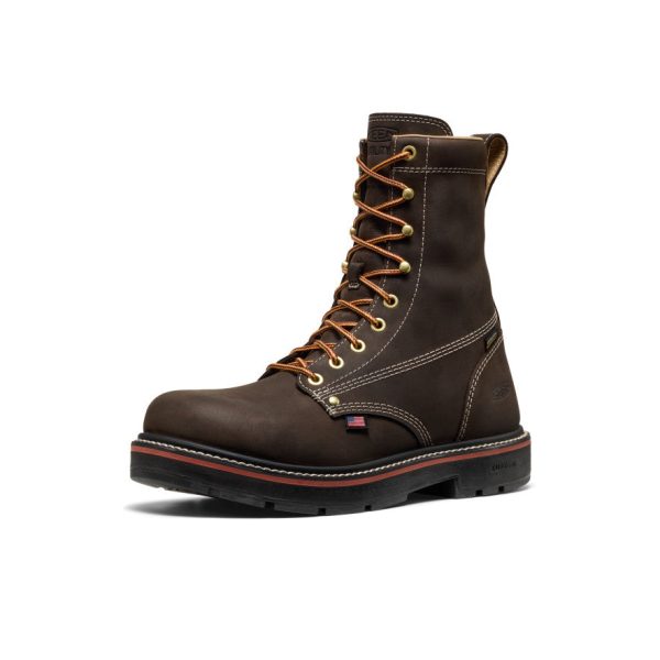 Men's Liberty 8 Waterproof 90° Heel Boot (Carbon Toe)  |  Coffee Bean/Black - Image 3