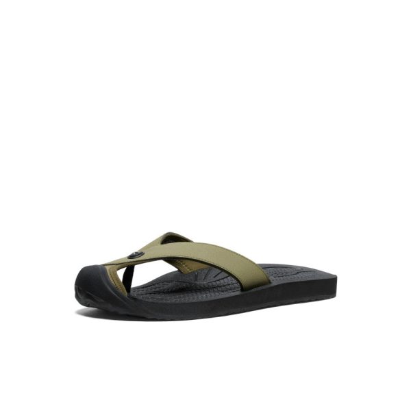 Men's Barbados Flip-Flop  |  Martini Olive/Black - Image 3