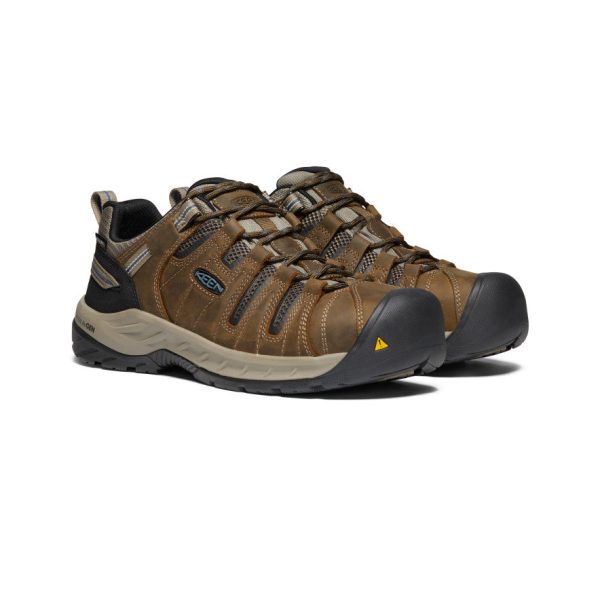 Men's Flint II Waterproof (Steel Toe)  |  Cascade Brown/Orion Blue - Image 2