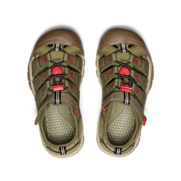 Big Kids' Newport H2  |  Martini Olive/Aura Orange - Image 4
