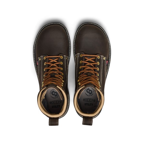 Men's Liberty 8 Waterproof 90° Heel Boot (Carbon Toe)  |  Coffee Bean/Black - Image 4