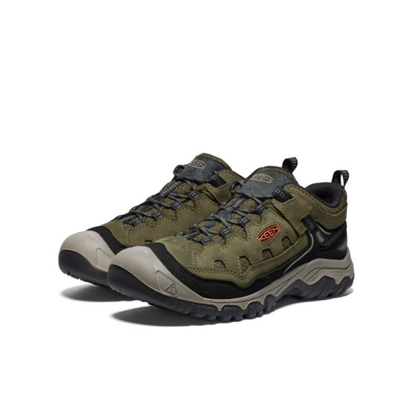 Men's Targhee IV Vented Hiking Shoe  |  Dark Olive/Gold Flame - Image 2