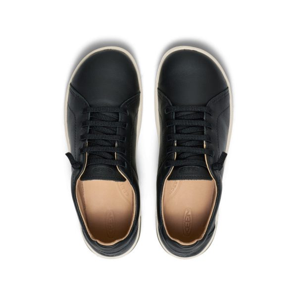 Women's KNX Leather Sneaker  |  Black/Star White - Image 4